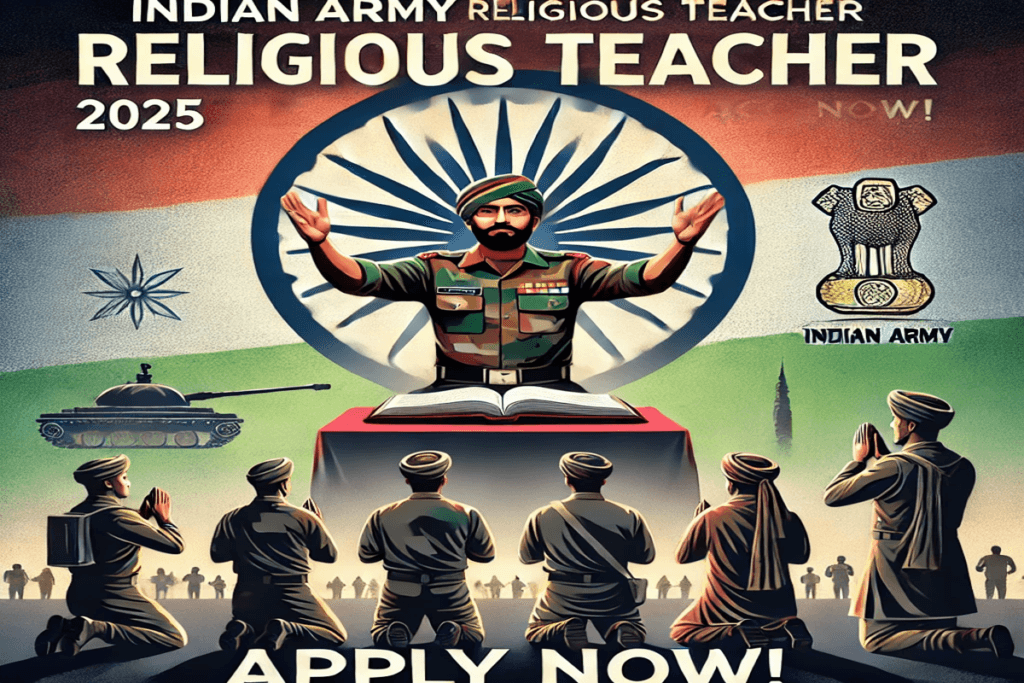 Indian Army Religious Teacher JCO Recruitment 2025 - Apply Now