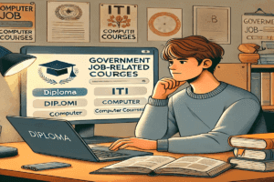 A comparison chart highlighting the pros and cons of easy courses vs tough courses for government jobs in India