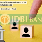 IDBI Bank Specialist Officer Recruitment 2025 Notification