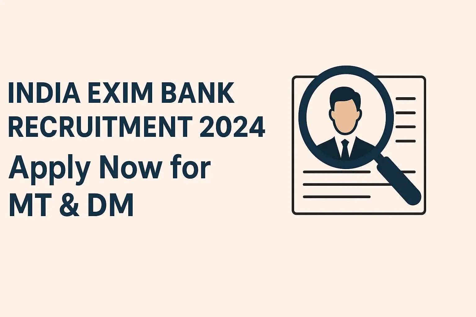 India Exim Bank Recruitment 2024 Notification