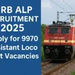 RRB Assistant Loco Pilot Recruitment 2025 Indian Rail