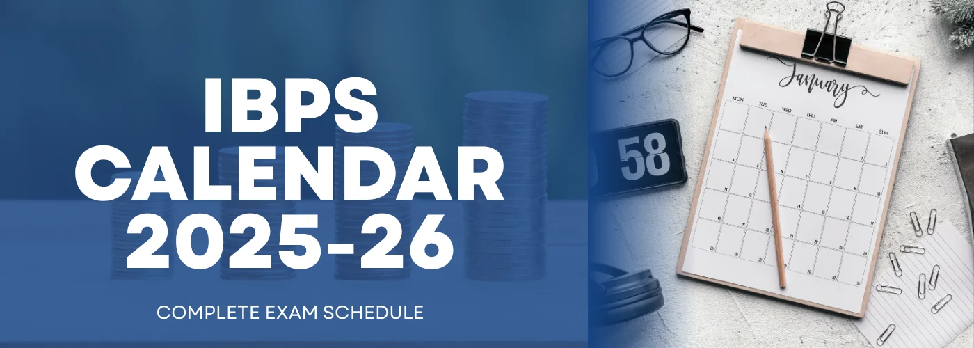 IBPS Calendar 2025-26: A crisp, organized calendar, ready to mark important exam dates.