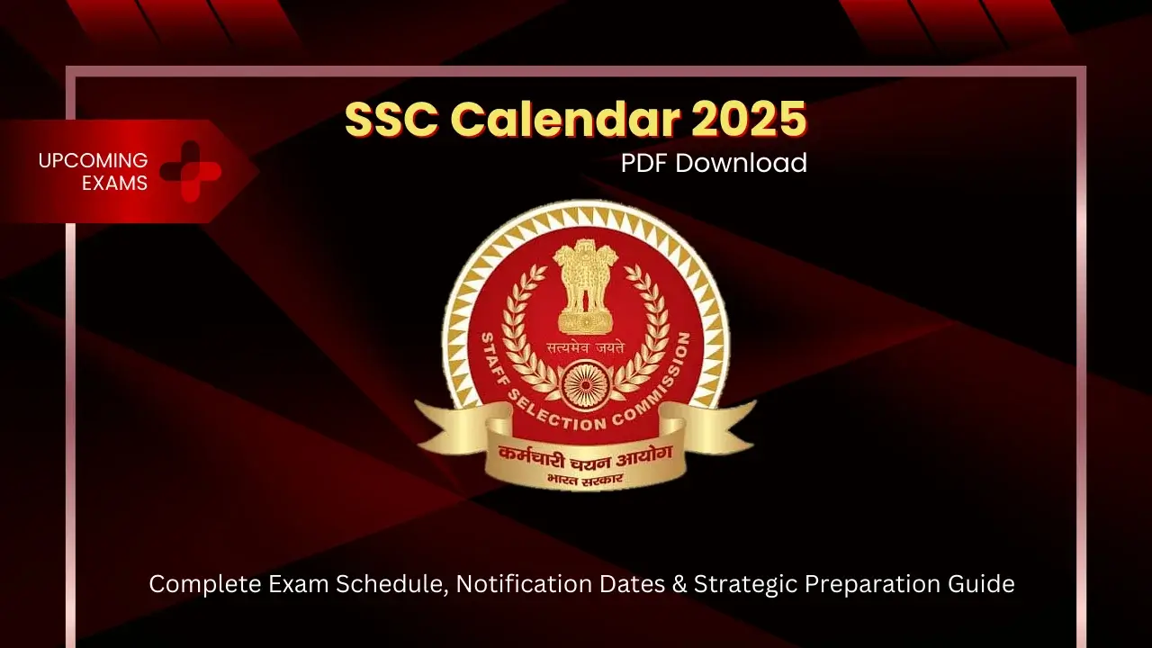 SSC Calendar 2025 pdf Download