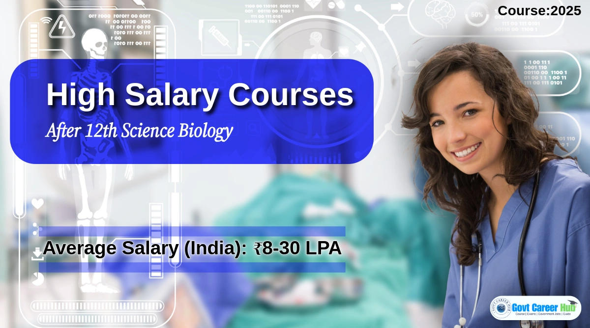 High-paying career paths await after 12th biology.