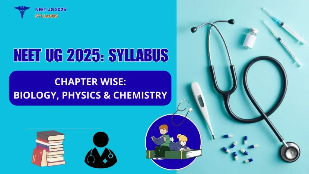 NEET UG 2025 syllabus, chapter-wise breakdown of Biology, Physics, and Chemistry.