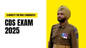 A man in military uniform, poised for the CDS Exam 2025. Intense focus, unwavering resolve.