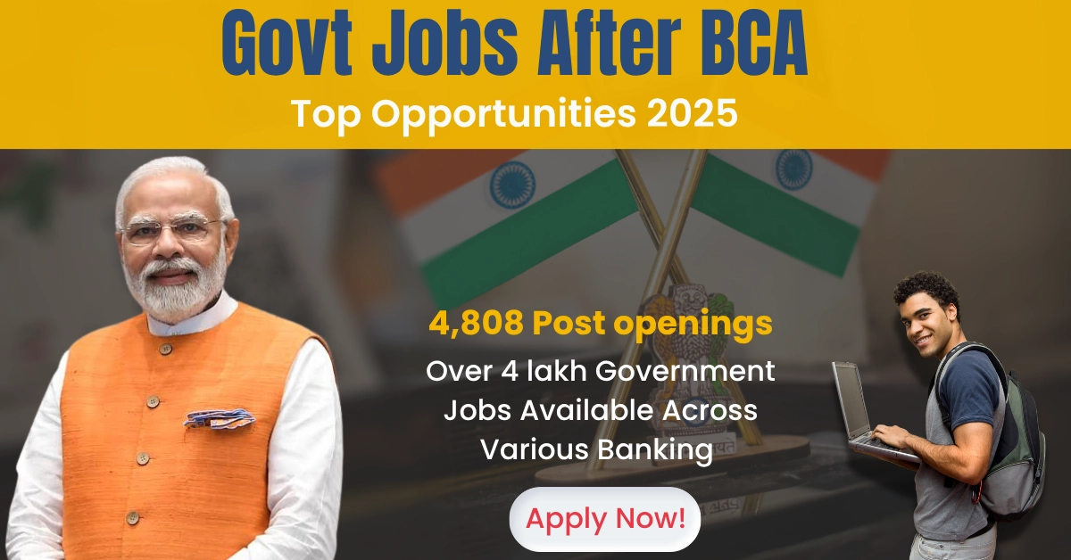 Bright future awaits BCA graduates! Over 4 lakh government jobs across various banking sectors.