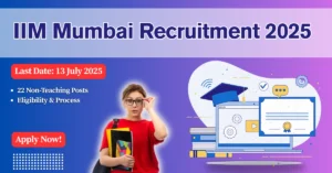 IIM Mumbai recruitment opportunity for non-teaching positions. Deadline approaching quickly.