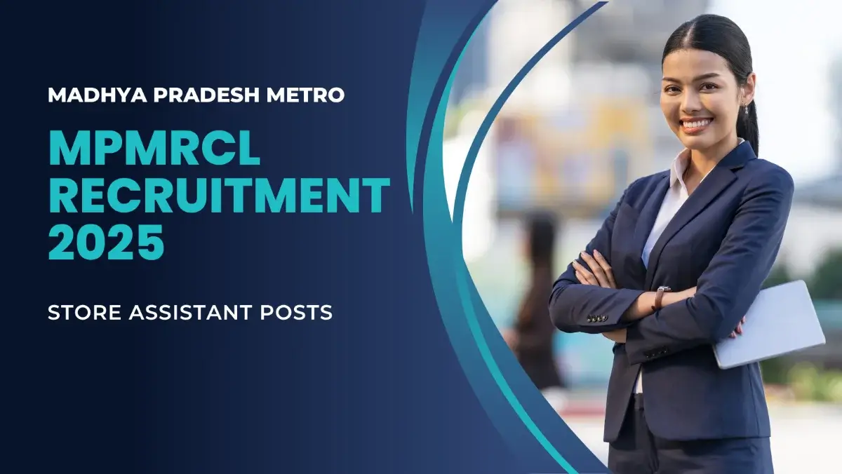 MPMRCL recruitment 2025: Store assistant positions open.