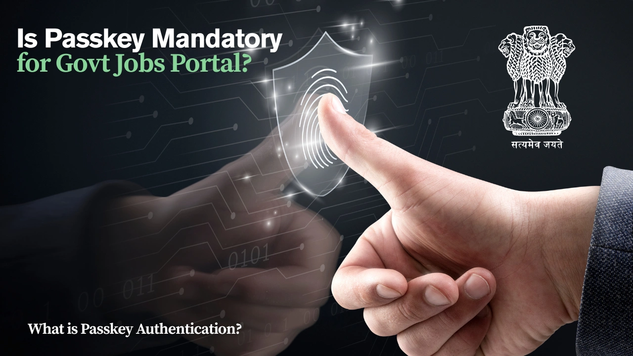 Government job portal access, now streamlined with Passkey authentication.