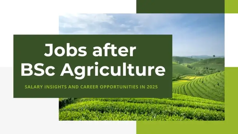 Private jobs after BSc Agriculture Salary: salary insights and career opportunities in 2025.