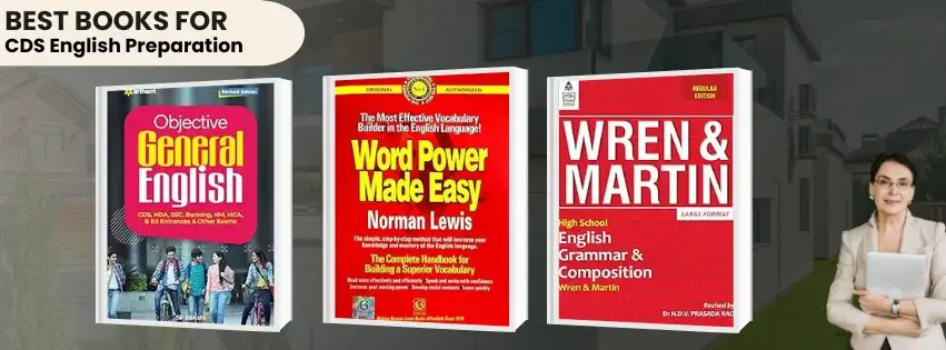 study-materials-cds-english Colorful study guides, promising a strong English foundation for the CDS exam.