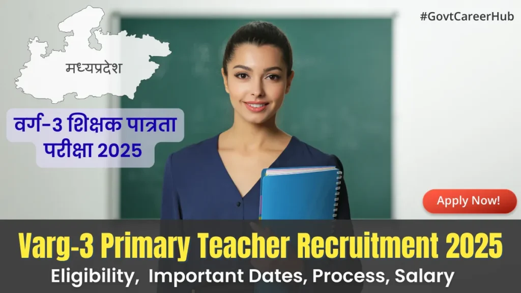 Varg-3 Primary Teacher Recruitment 2025