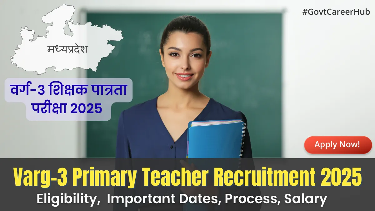 Varg-3 Primary Teacher Recruitment 2025