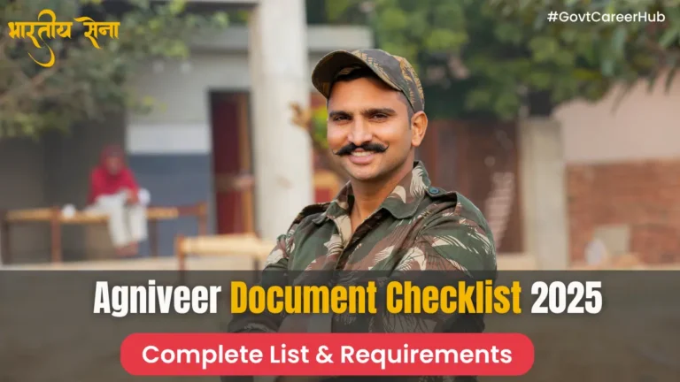 Agniveer Document Checklist 2025