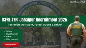 ICFRE TFRI Recruitment 2025
