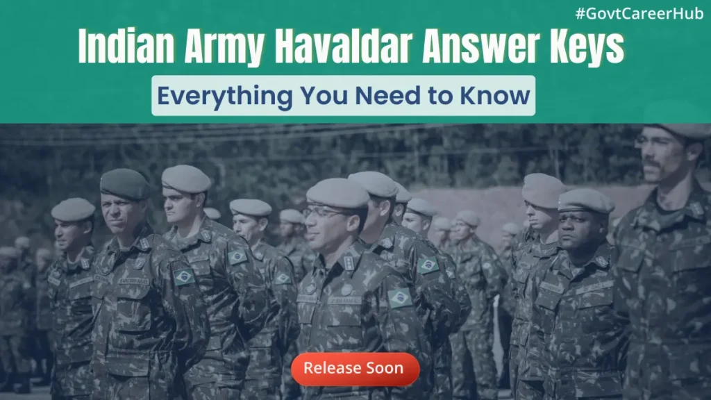 Indian Army Havaldar Answer Keys