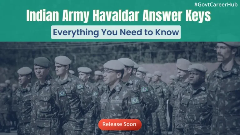Indian Army Havaldar Answer Keys