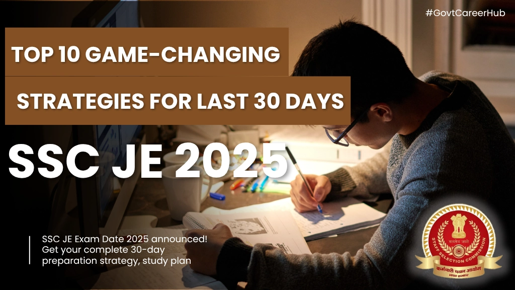 SSC JE Exam Date 2025