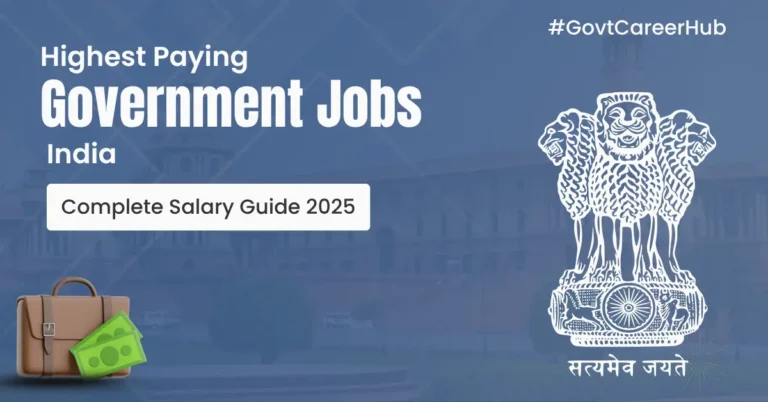 Highest Paying Government Jobs India