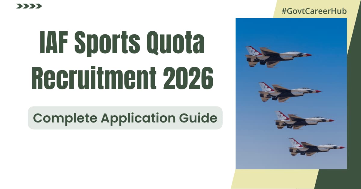 IAF Sports Quota Recruitment