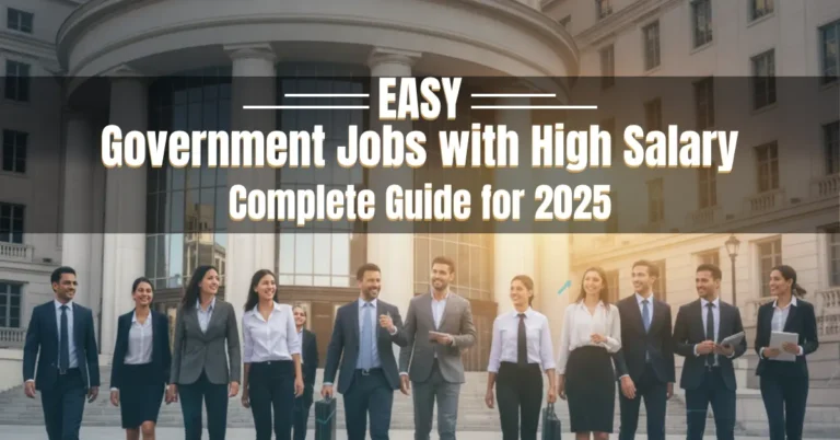 easy government jobs with high salary infographic