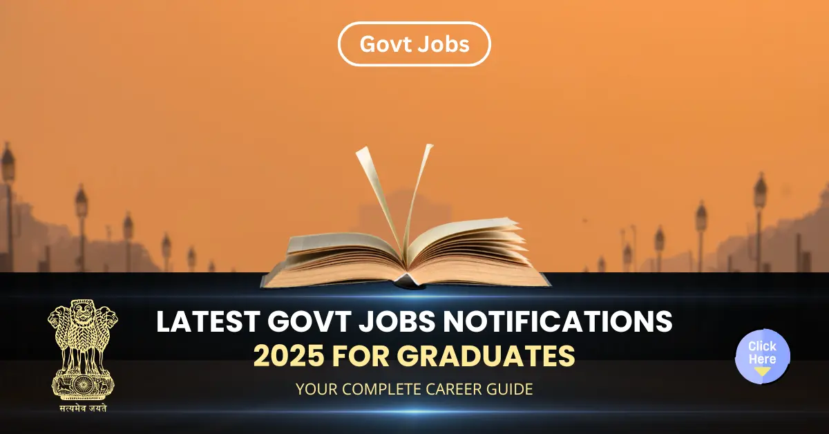 Latest Govt Jobs Notifications 2025 for Graduates