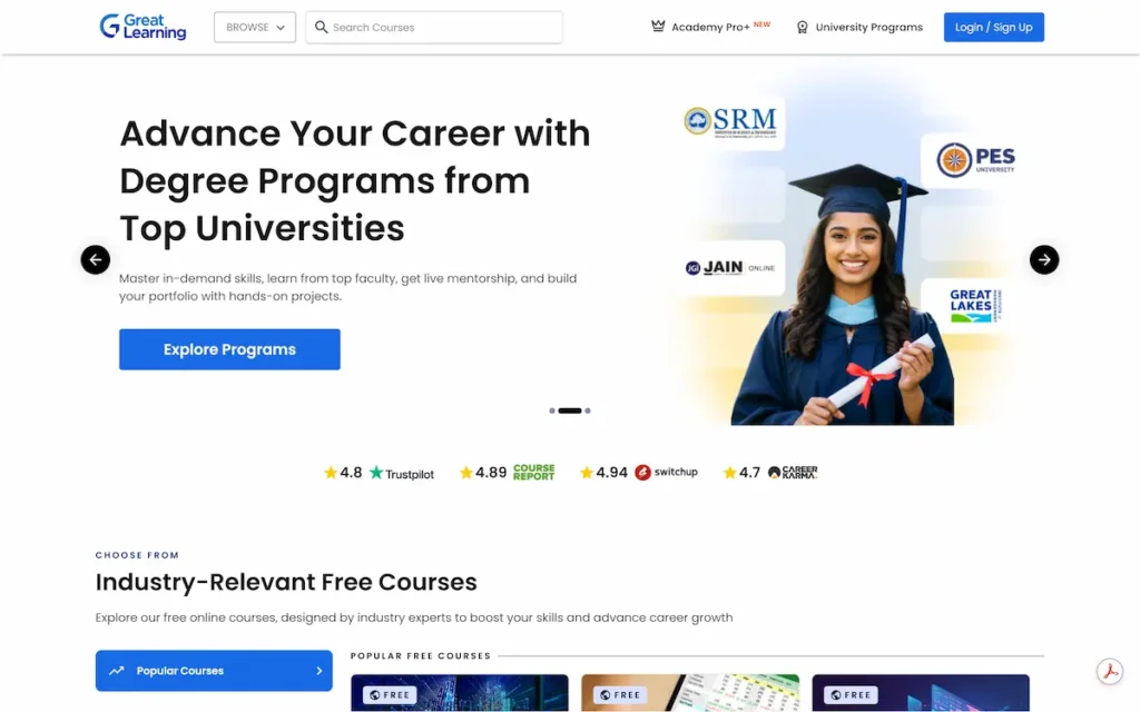 Online Learning Platform Great Learning Portal 2025
