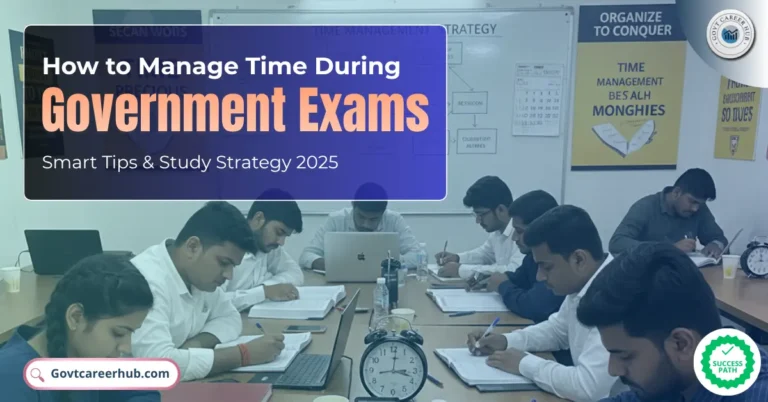 How to Manage Time During Government Exams