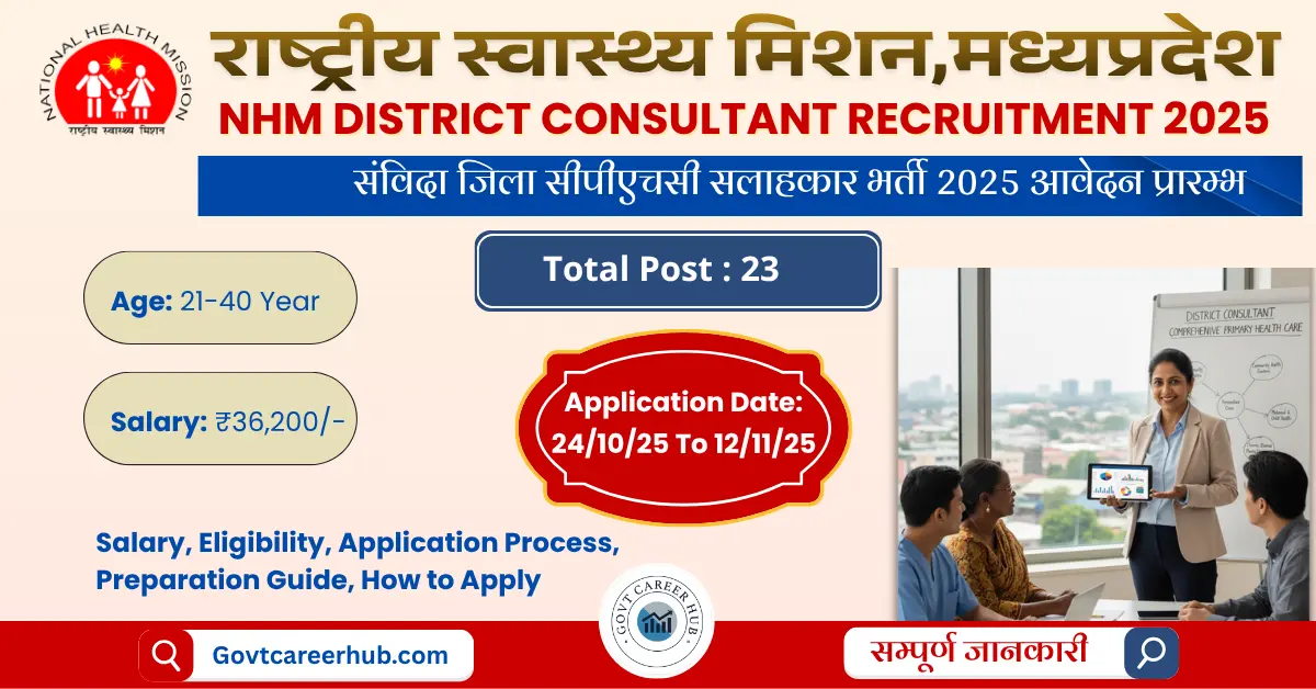 NHM District Consultant Recruitment 2025