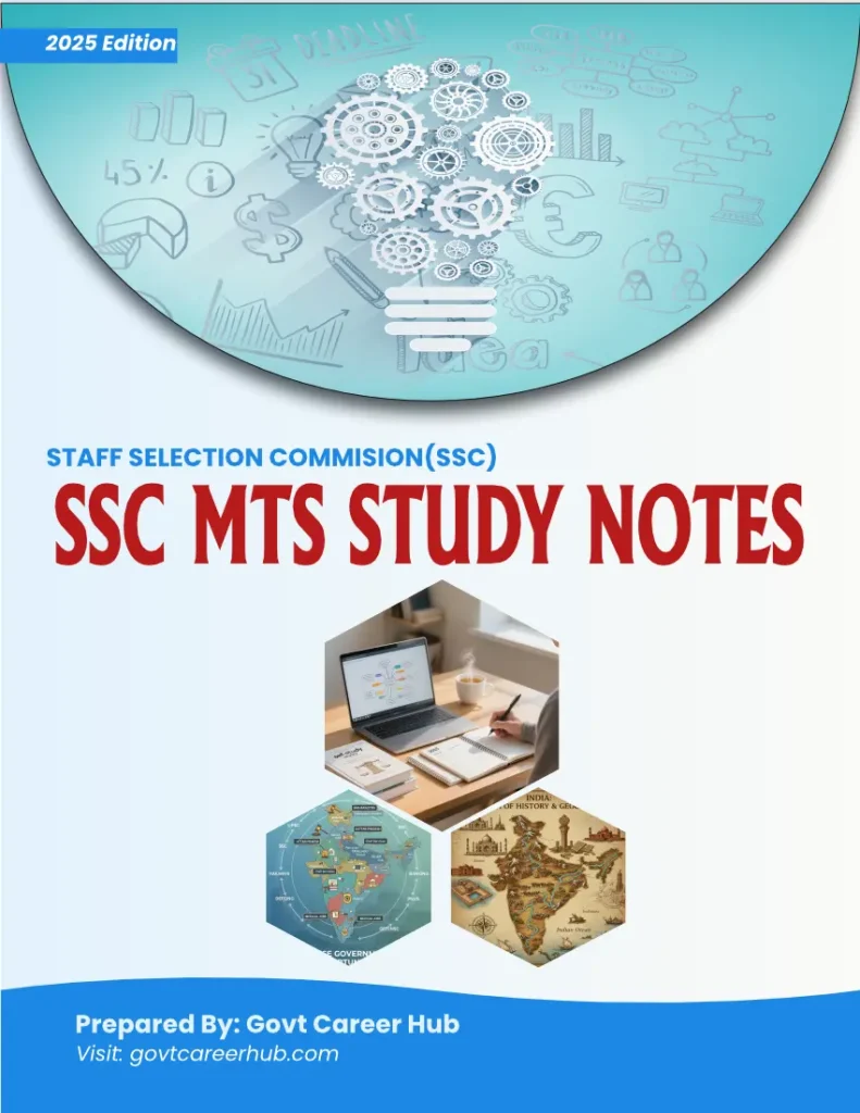 SSC MTS Study Notes PDF 2025 – Topic Wise Free Download for Preparation