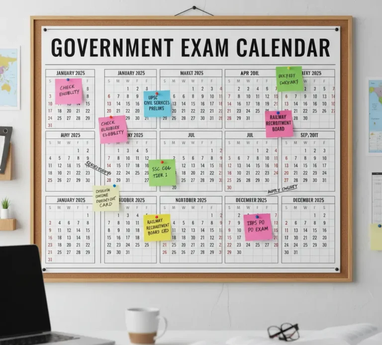 Government Exam Calendar 2025
