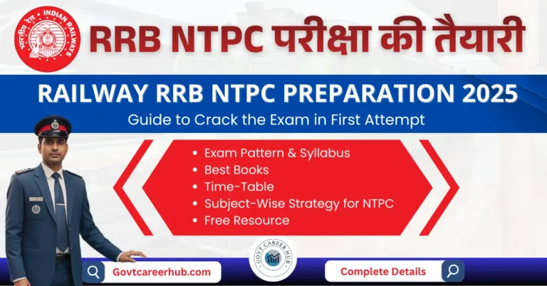 Railway RRB NTPC Preparation 2025 guide